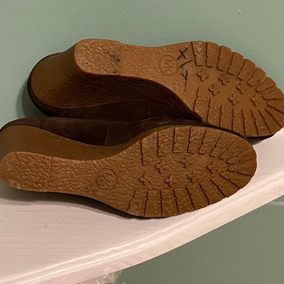 Michael Kors Brown Wedge Heels - Picture 7 of 9